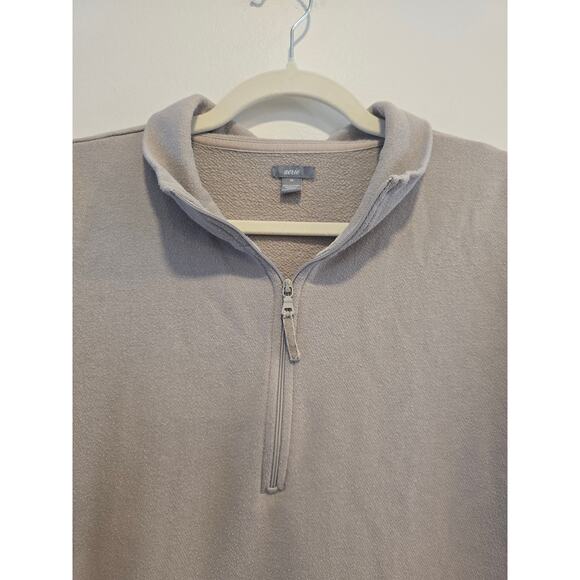 Aerie Preloved Grey Collared Quarter Zip Size Medium - Picture 3 of 6